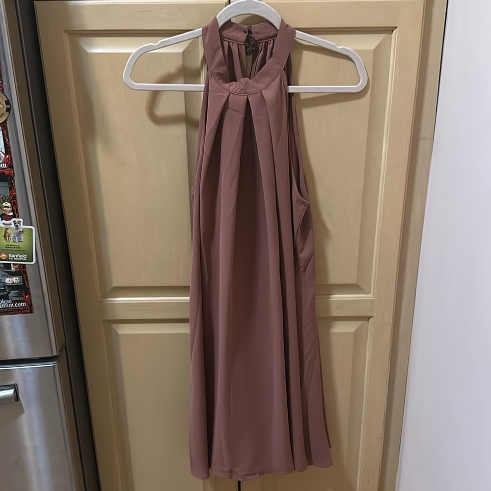 Dusty rose sleeveless dress NWOT
